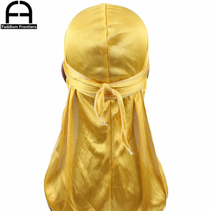 Unisexe Femmes Hommes Soie Durag Turban Chapeau