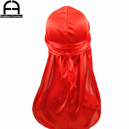 Unisexe Femmes Hommes Soie Durag Turban Chapeau