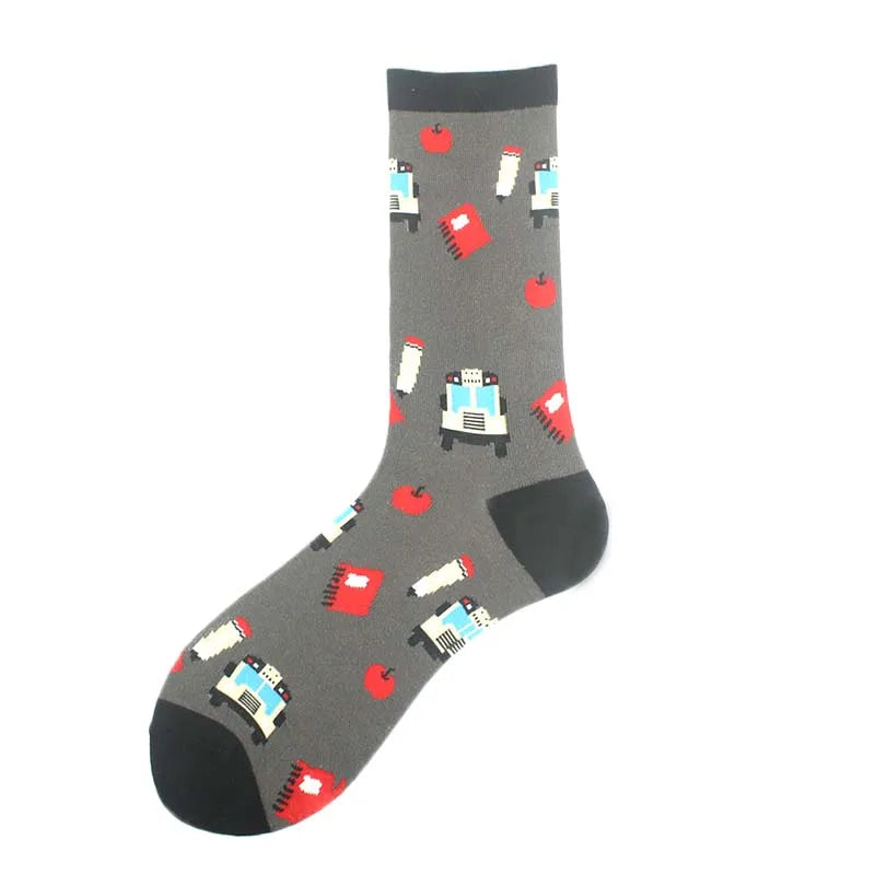 Chaussettes Hommes Unisexe Mouton Bière Dinosaure Motif