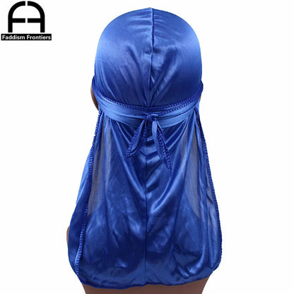 Unisexe Femmes Hommes Soie Durag Turban Chapeau