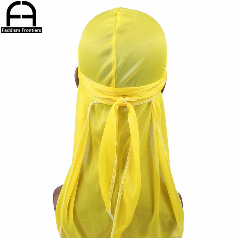 Unisexe Femmes Hommes Soie Durag Turban Chapeau