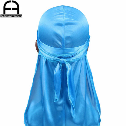 Unisexe Femmes Hommes Soie Durag Turban Chapeau