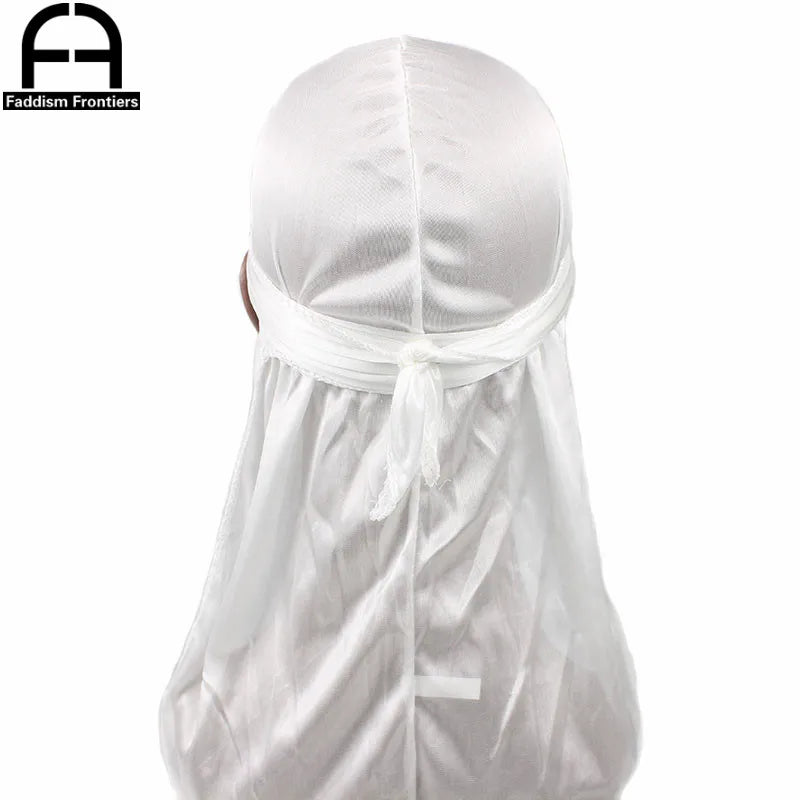 Unisexe Femmes Hommes Soie Durag Turban Chapeau