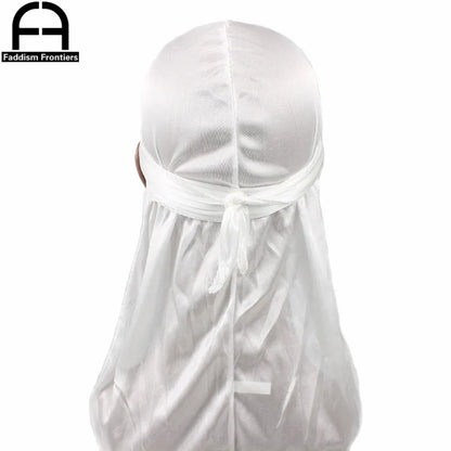 Unisexe Femmes Hommes Soie Durag Turban Chapeau