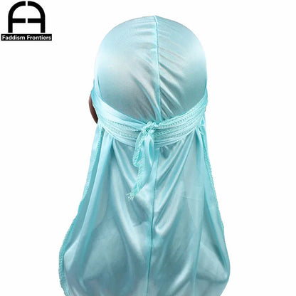 Unisexe Femmes Hommes Soie Durag Turban Chapeau