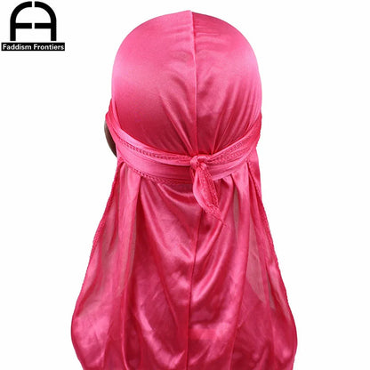 Unisexe Femmes Hommes Soie Durag Turban Chapeau