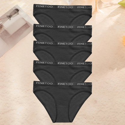 5PCS/Set Femmes Lettre Sous-Vêtements Coton Sous-vêtements culottes.