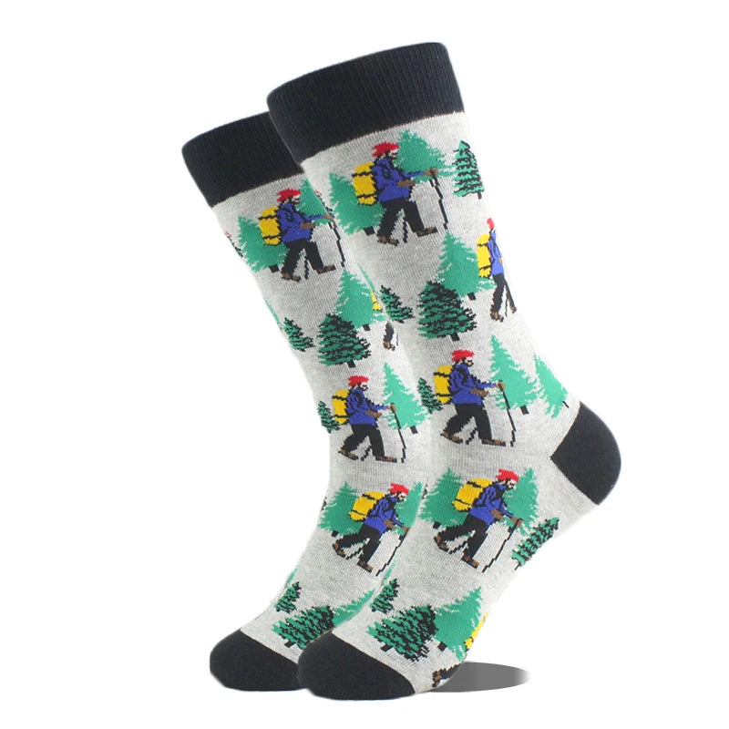 Chaussettes Hommes Unisexe Mouton Bière Dinosaure Motif