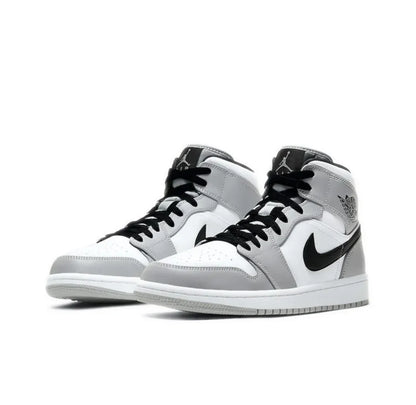 Nike Air Jordan 1 Homme formateurs Coupe Moyenne Chaussures De Basket-ball Blanc