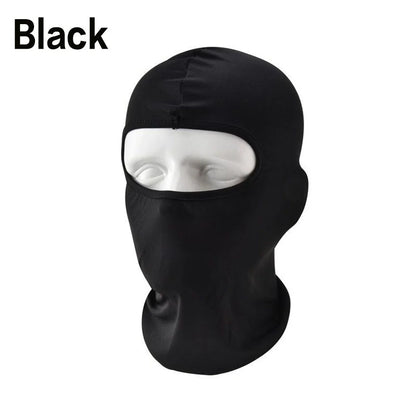 Cagoule Masque Coupe-vent Visage complet Cou lait soie Coton Ninja