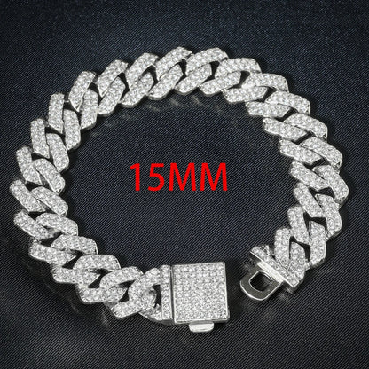 3pcs Chaîne Cubaine Montre pour Hommes.