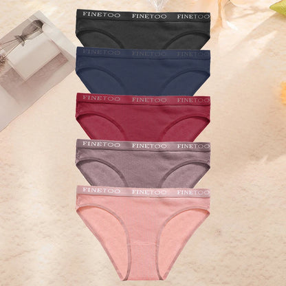 5PCS/Set Femmes Lettre Sous-Vêtements Coton Sous-vêtements culottes.