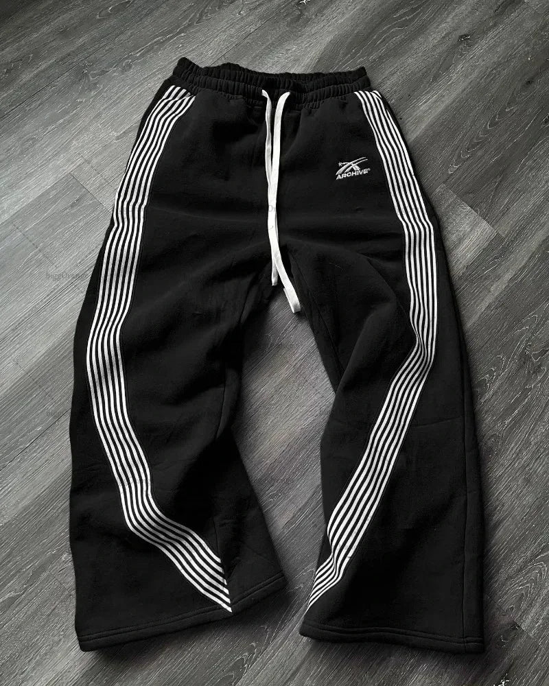 Pantalon de survêtement américain Y2K pantalons hommes gothique hip hop