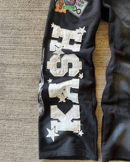 Pantalon de survêtement américain Y2K pantalons hommes gothique hip hop