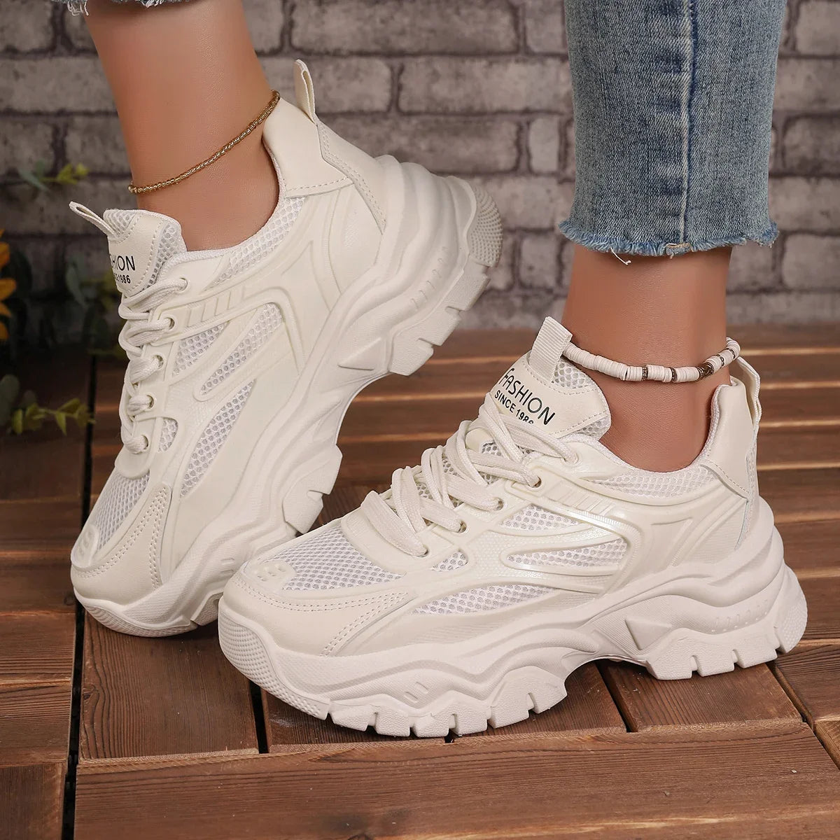 Femmes Baskets Nouvelle Mode Chunky Sneakers Outdoor Tennis.