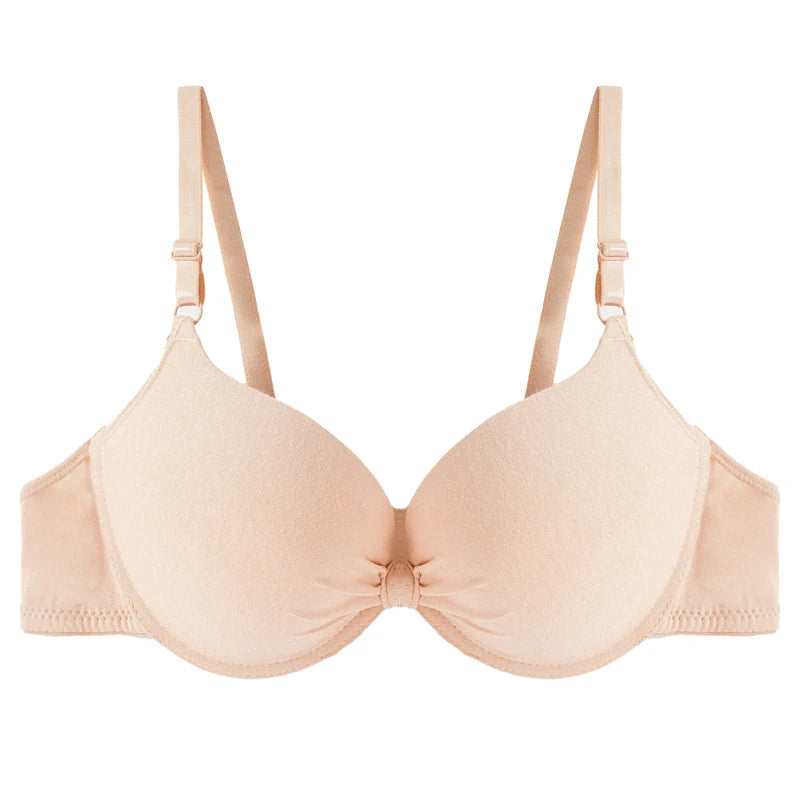 Sexy Femmes Coton Push Up Soutien-gorge Froncené.