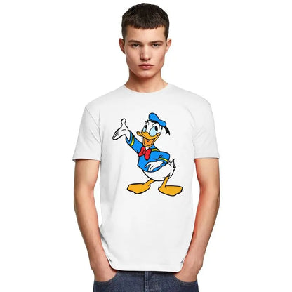 Hommes Donald Duck Dessin Animé T-Shirt À Manches Courtes En Coton T-shirt Streetwear T-shirt Décontracté Tees Vêtements Amples