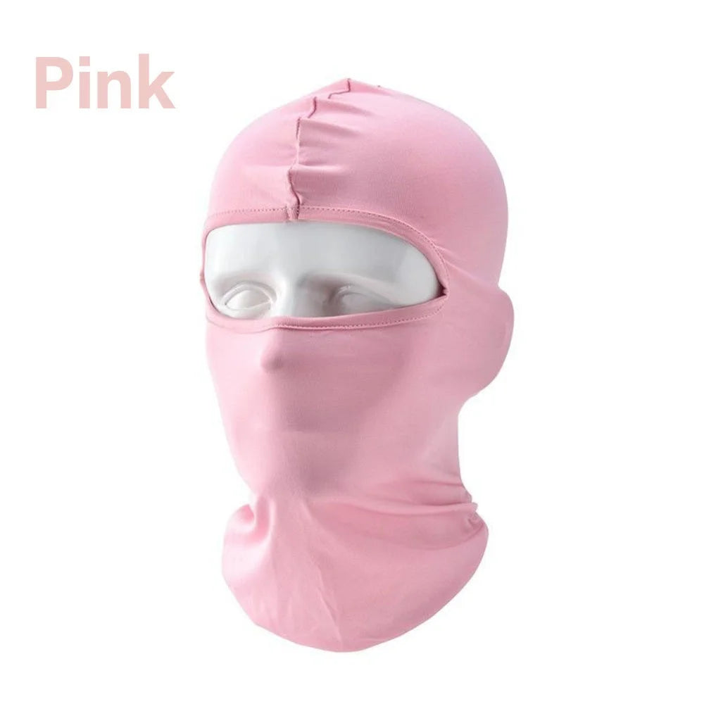 Cagoule Masque Coupe-vent Visage complet Cou lait soie Coton Ninja