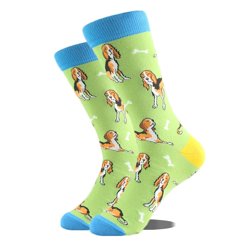 Chaussettes Hommes Unisexe Mouton Bière Dinosaure Motif