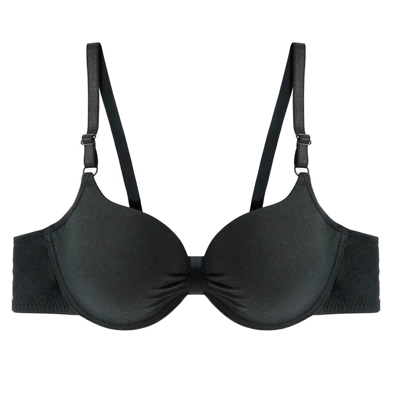 Sexy Femmes Coton Push Up Soutien-gorge Froncené.