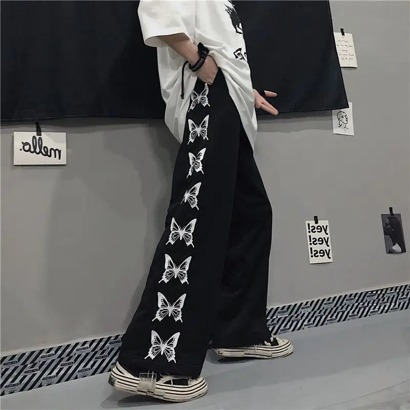 Japonais Y2k Oversize Graphique Large Pantalon de survêtement Hommes Streetwear