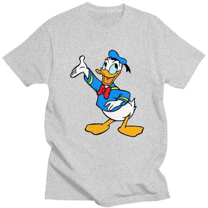 Hommes Donald Duck Dessin Animé T-Shirt À Manches Courtes En Coton T-shirt Streetwear T-shirt Décontracté Tees Vêtements Amples