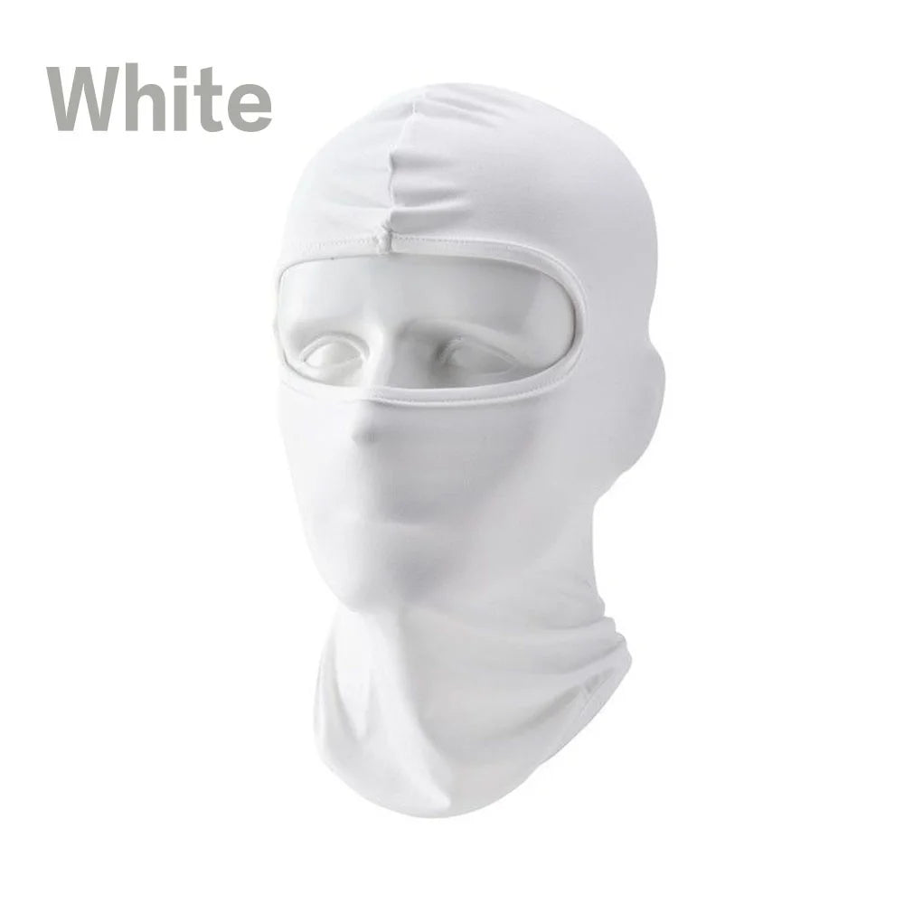 Cagoule Masque Coupe-vent Visage complet Cou lait soie Coton Ninja