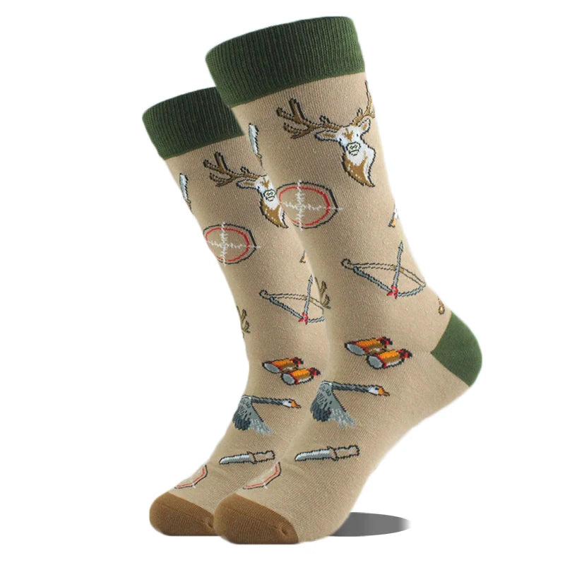 Chaussettes Hommes Unisexe Mouton Bière Dinosaure Motif