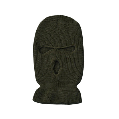 Moto coupe-vent intégral en tricot Chapeaux personnalisés SkiMask Hommes Chaud Laine Cagoule