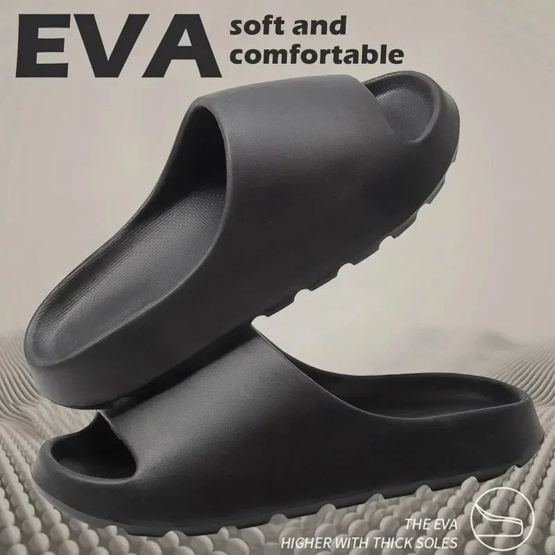 Unisexe Maison Chaussures Antidérapant Épais Souple Plate-forme Slide Sandales pour Femmes Hommes