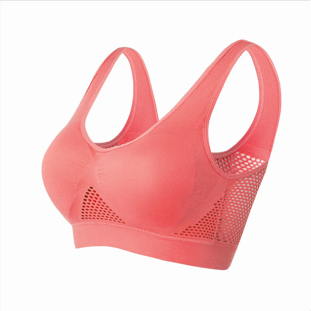 Seamless Mesh Femmes Sports Soutiens-gorge Fitness Gym.