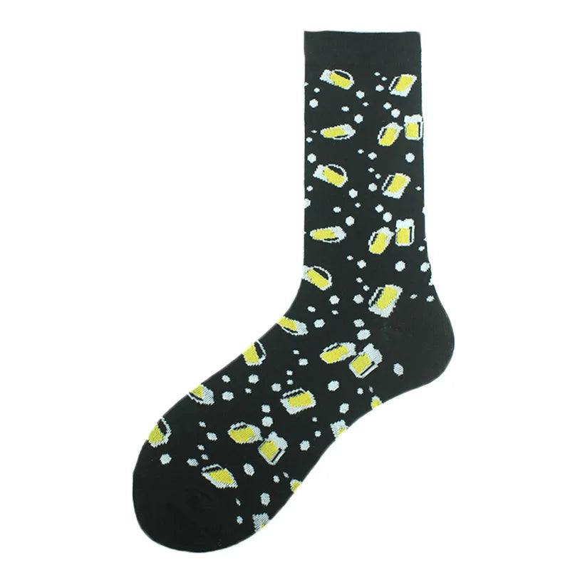 Chaussettes Hommes Unisexe Mouton Bière Dinosaure Motif