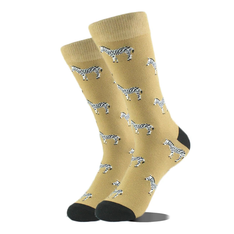 Chaussettes Hommes Unisexe Mouton Bière Dinosaure Motif