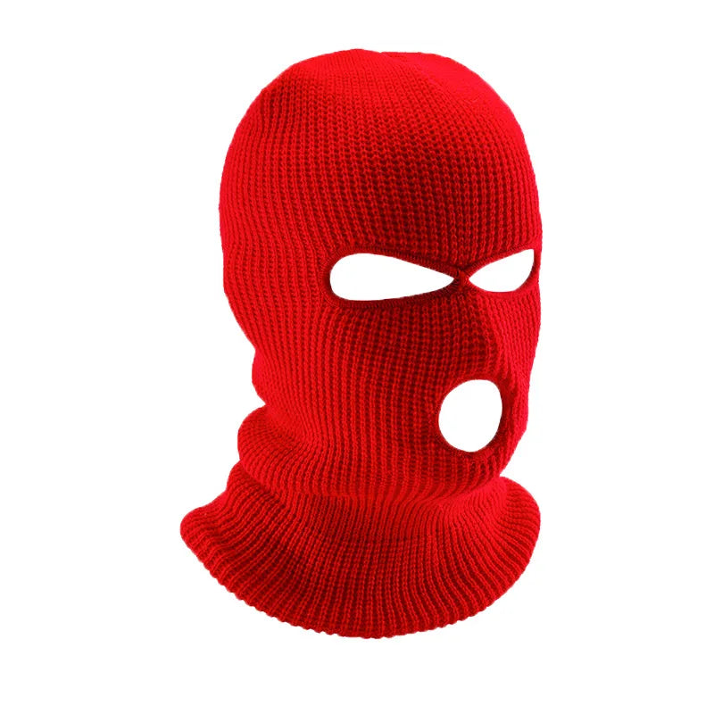 Moto coupe-vent intégral en tricot Chapeaux personnalisés SkiMask Hommes Chaud Laine Cagoule