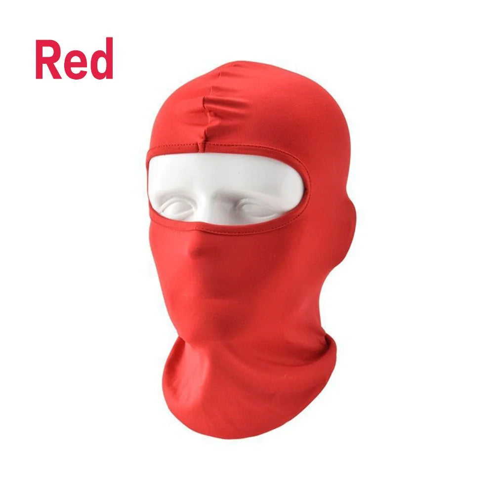 Cagoule Masque Coupe-vent Visage complet Cou lait soie Coton Ninja