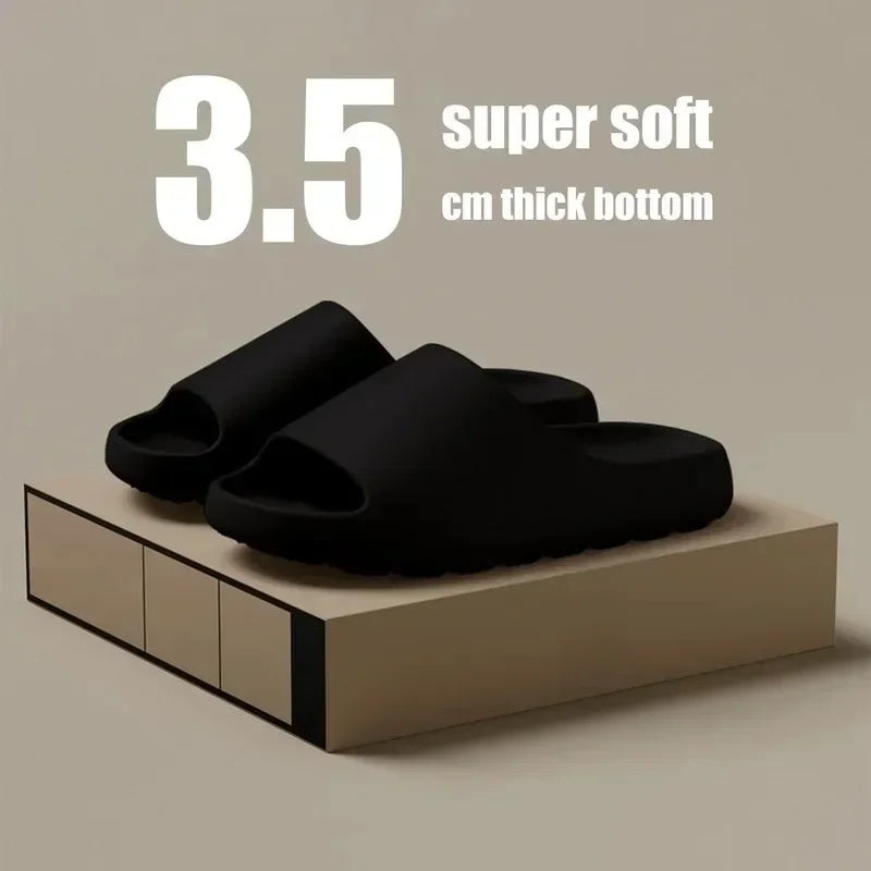 Unisexe Maison Chaussures Antidérapant Épais Souple Plate-forme Slide Sandales pour Femmes Hommes