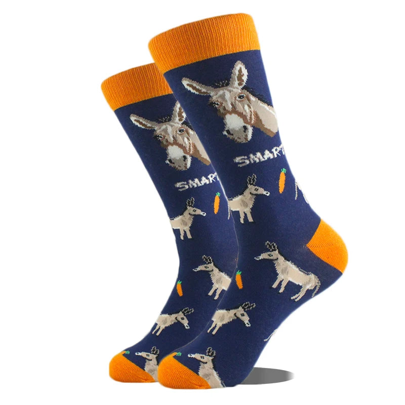 Chaussettes Hommes Unisexe Mouton Bière Dinosaure Motif