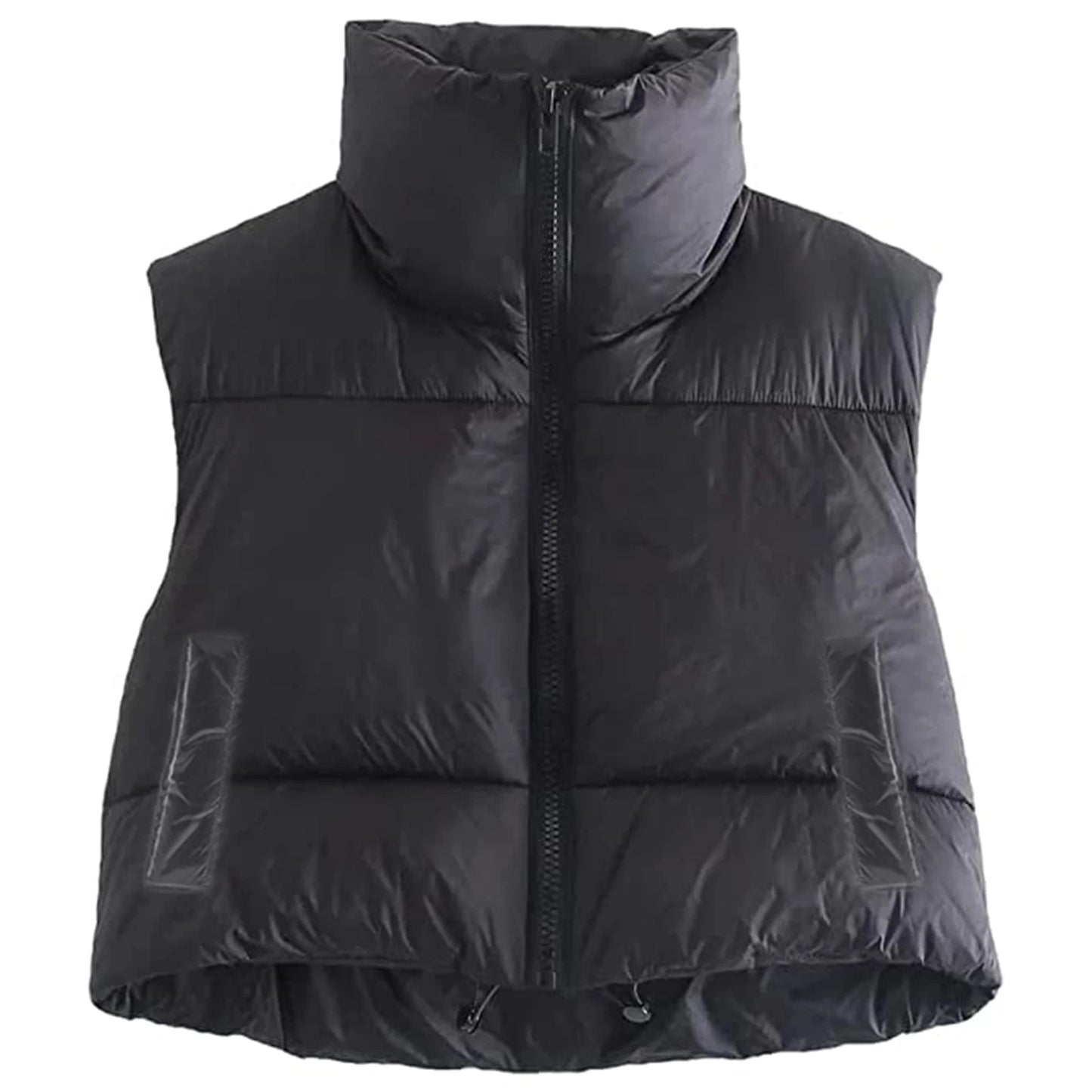 Automne Hiver Chaud Cropped Vest Vestes pour les femmes Mode Sans Manches.