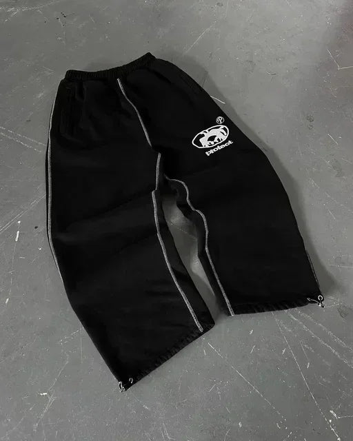 Pantalon de survêtement américain Y2K pantalons hommes gothique hip hop