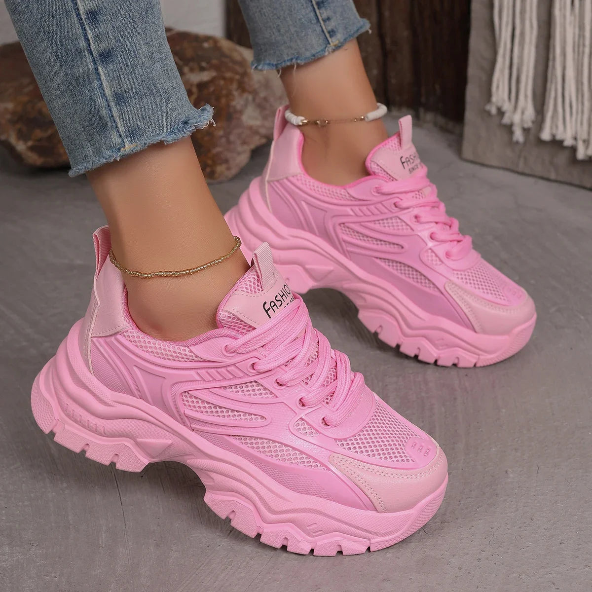 Femmes Baskets Nouvelle Mode Chunky Sneakers Outdoor Tennis.