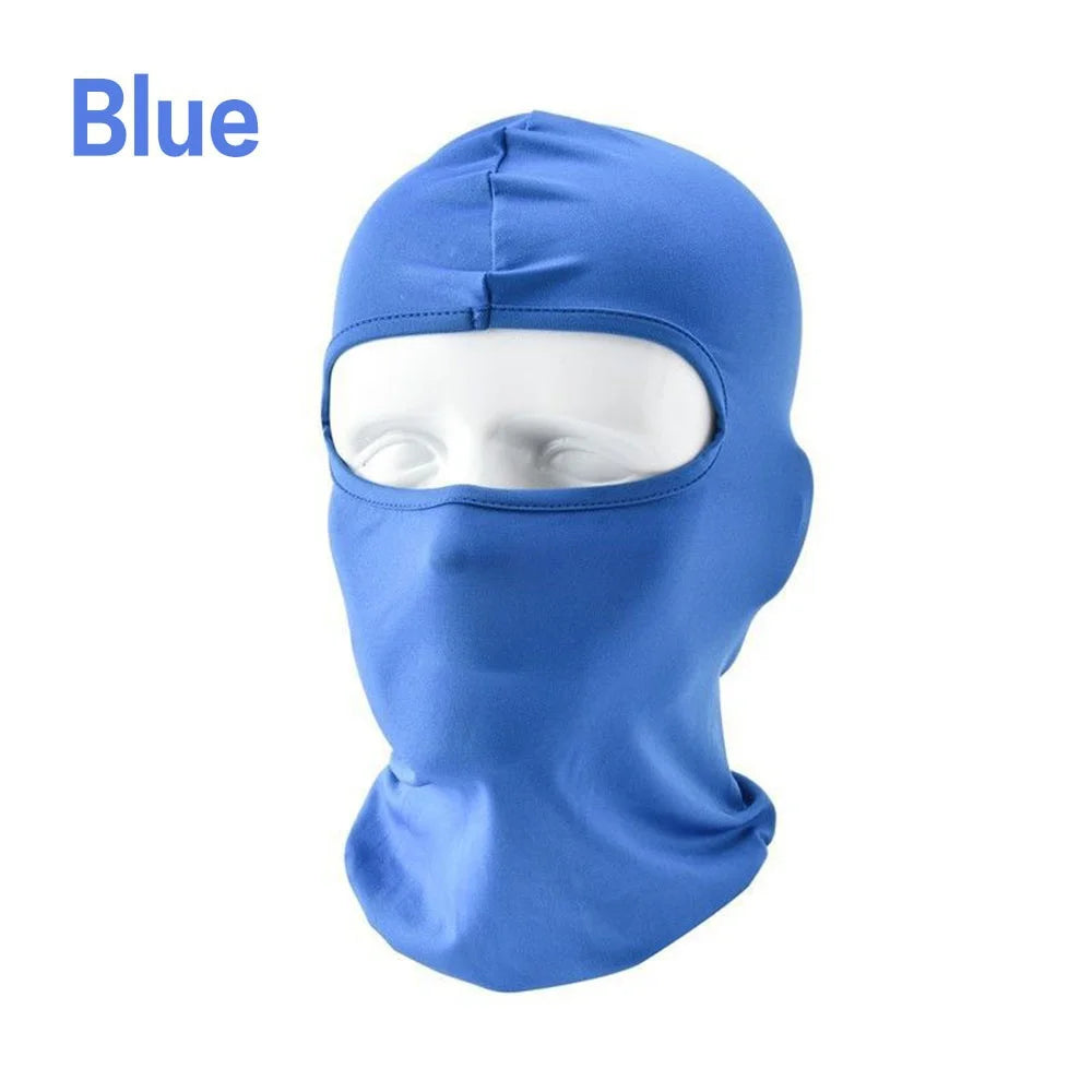 Cagoule Masque Coupe-vent Visage complet Cou lait soie Coton Ninja