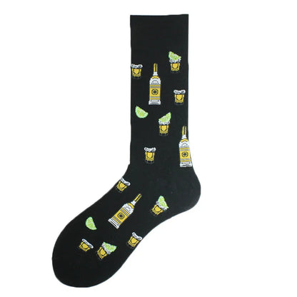 Chaussettes Hommes Unisexe Mouton Bière Dinosaure Motif