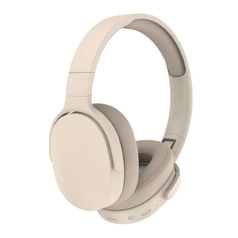 #P2961 Casque sans fil Bluetooth 5.3 sur l’oreille Hifi Casque stéréo True Sports avec écouteurs Lecteur de musique TF / AUX avec micro HD