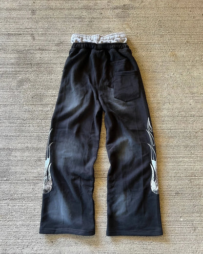 Pantalon de survêtement américain Y2K pantalons hommes gothique hip hop