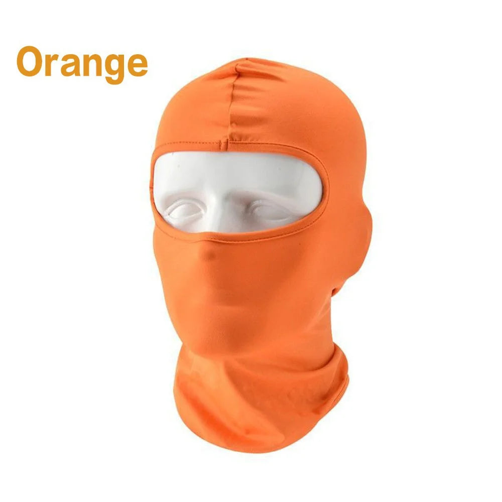 Cagoule Masque Coupe-vent Visage complet Cou lait soie Coton Ninja