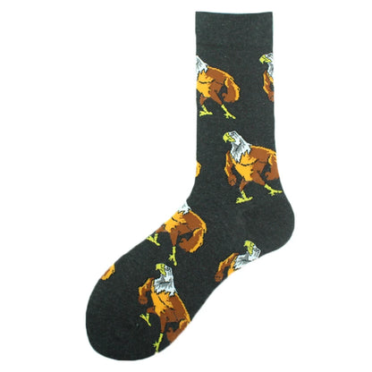 Chaussettes Hommes Unisexe Mouton Bière Dinosaure Motif