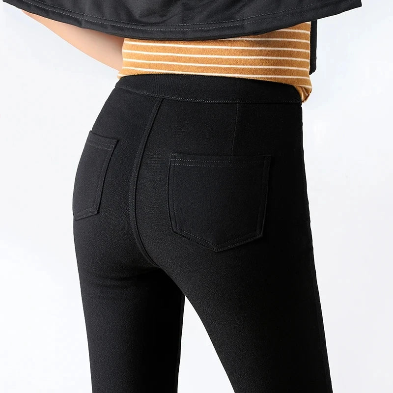 Femmes Été Élastique Casual Stretch Skinny Leggings Slim Crayon Pantalon